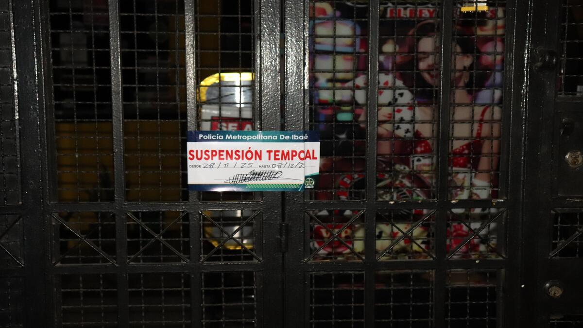 Establecimiento comercial | Establecimientos Cerrados | Operativos de Seguridad | Noviembre 2025