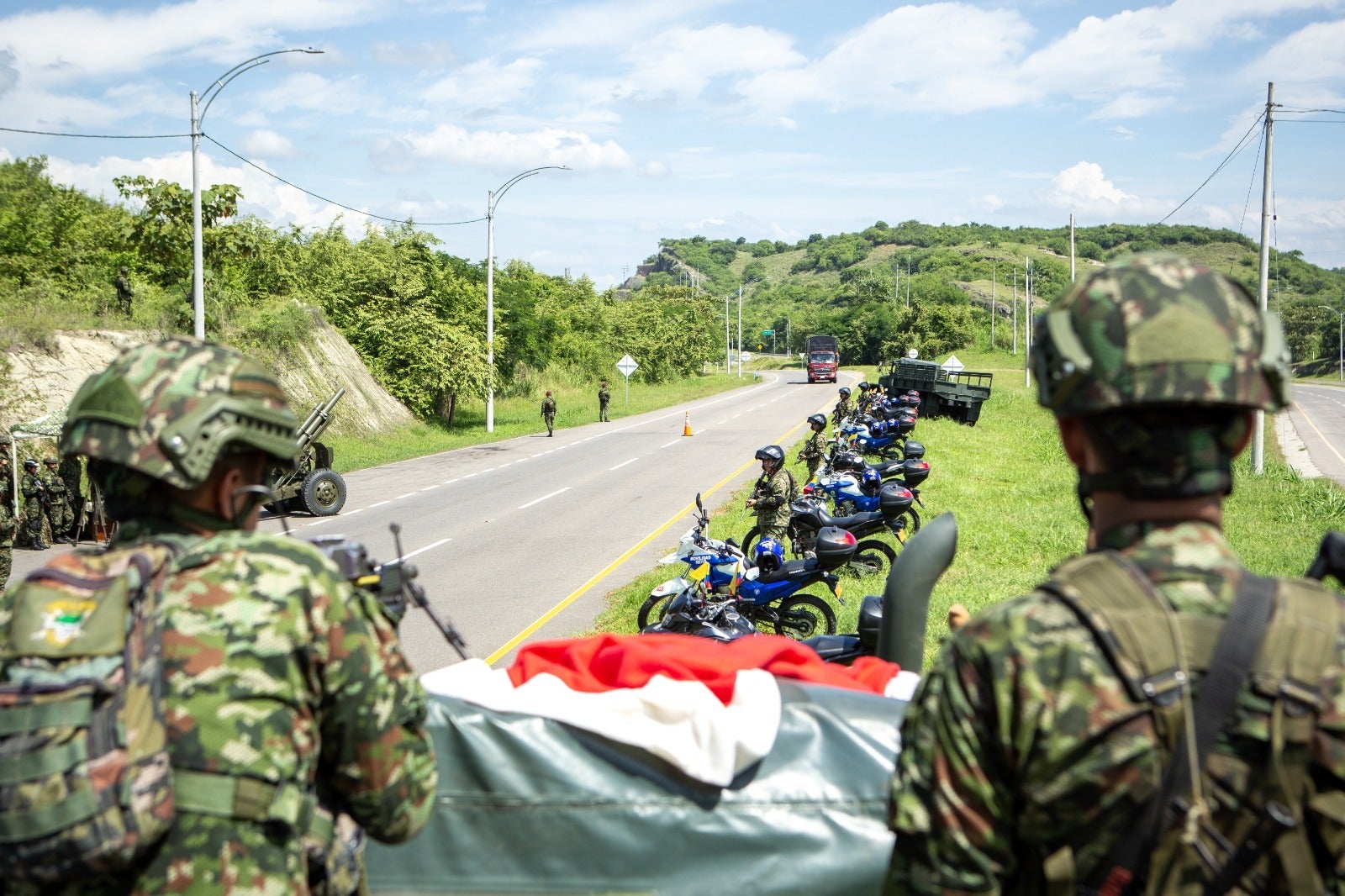 Integrantes de la Novena Brigada