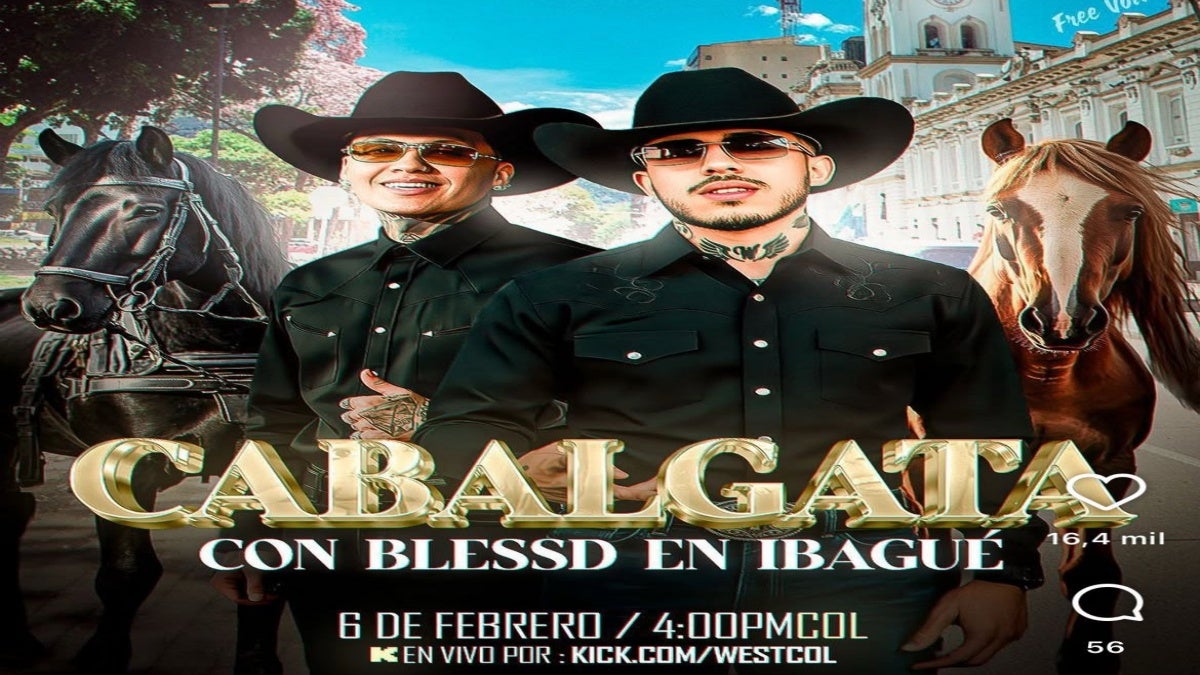 Cabalgata Blessd y Westcol Ibagué