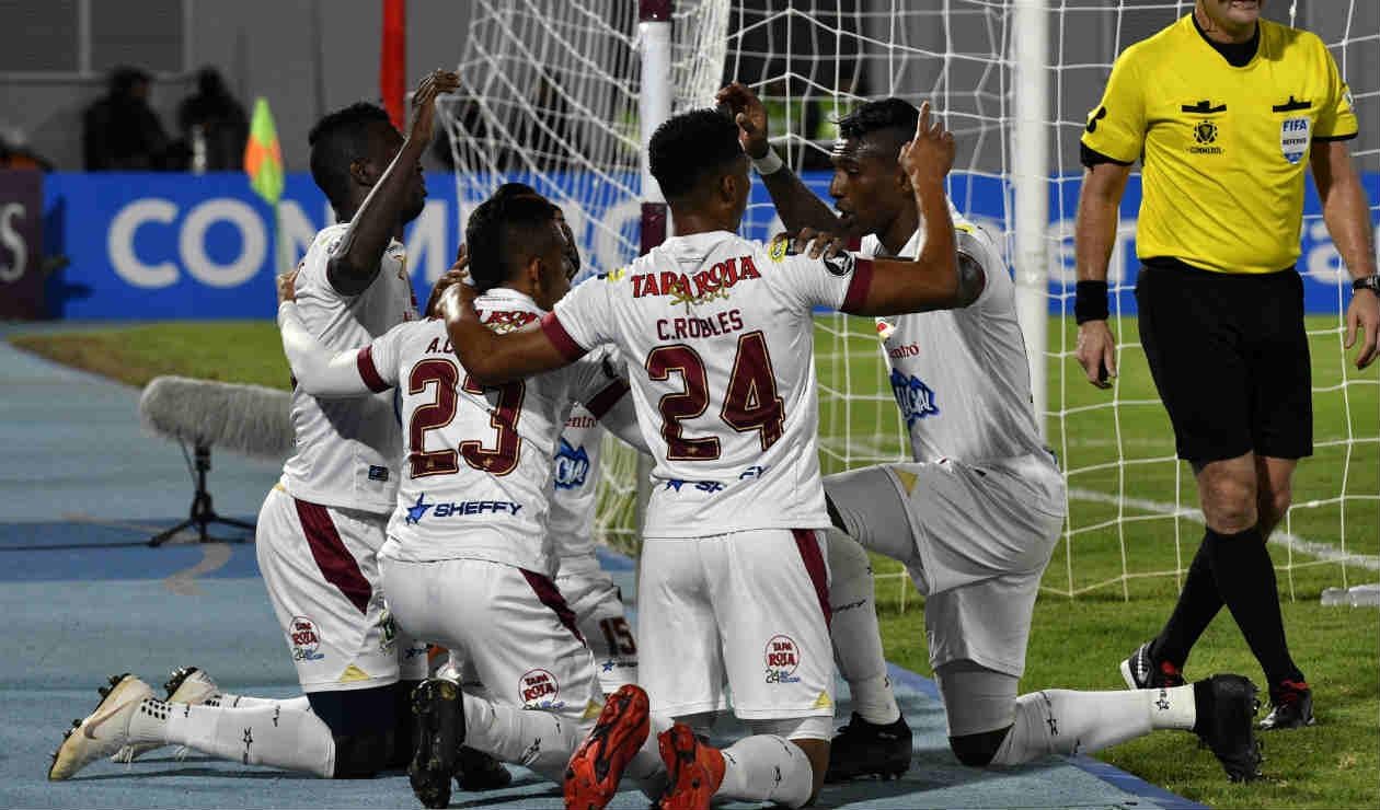 Deportes Tolima venció a Wilstermann y logró un cupo a la Copa Sudame