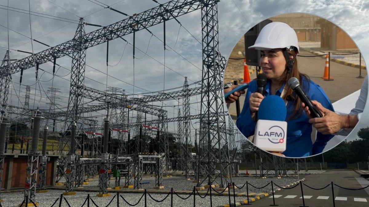 Karen Schutt, viceministra de Minas y Energía, en el proyecto Bonda 220 kV.