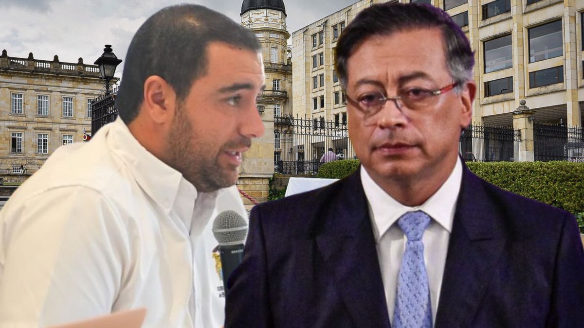 Ilustración: Gobernador de Bolívar, Yamil Arana - Presidente Gustavo Petro