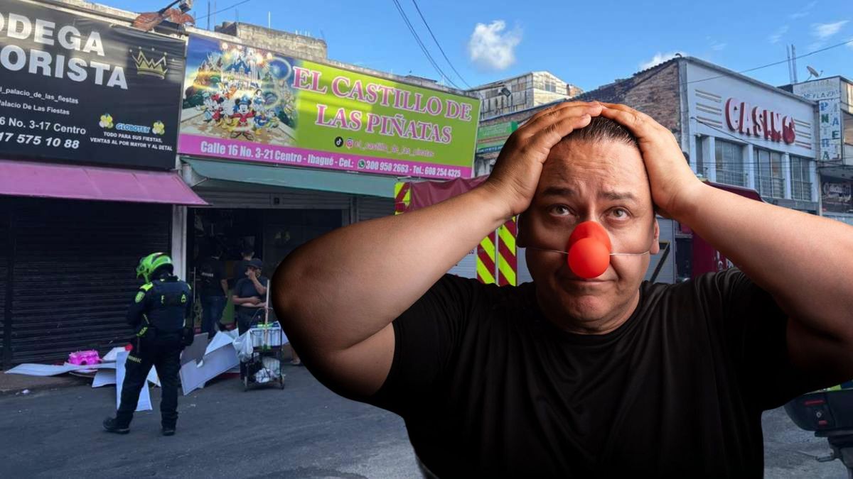 Incendio arrasa piñatería en pleno centro de Ibagué