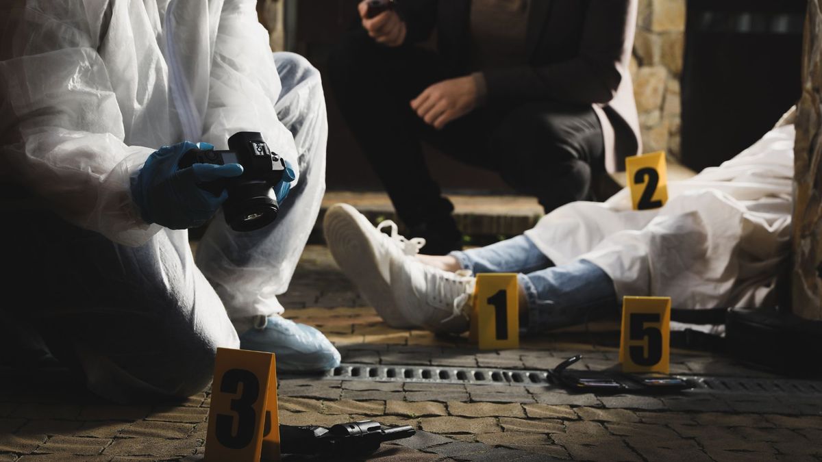 Imagen de referencia de la escena de un crimen