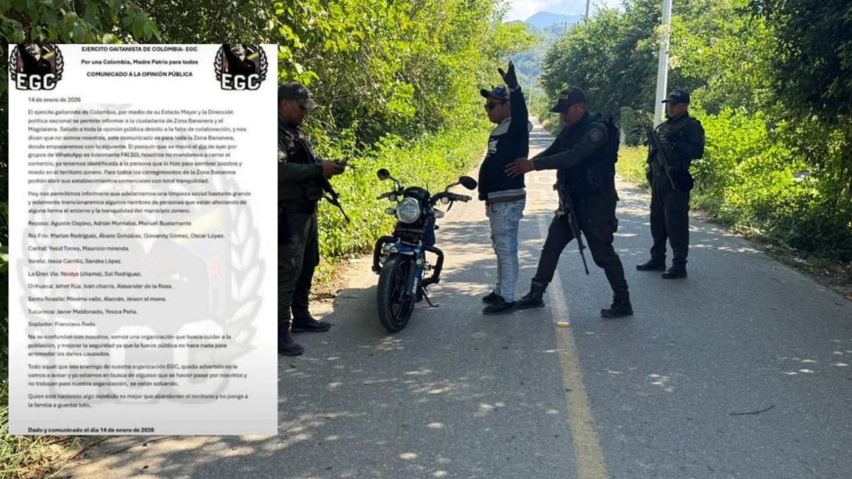 Policía realiza control en Zona Bananera, Magdalena/ Panfleto amenazante