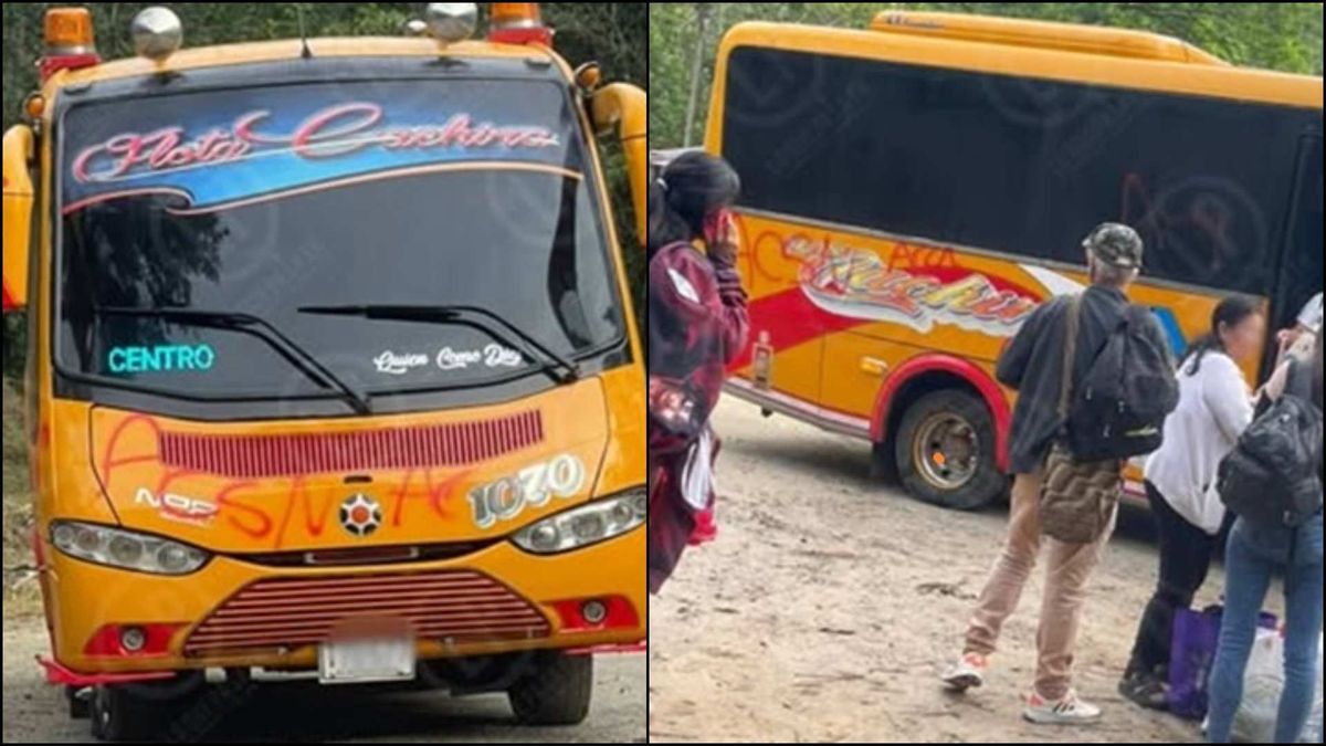 Vandalizaron dos buses que cubrían la ruta Bucaramanga – Cáchira