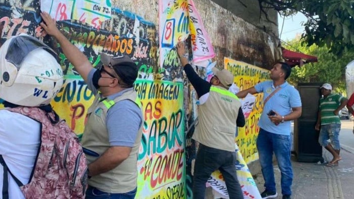Retiro de publicidad política en Cartagena