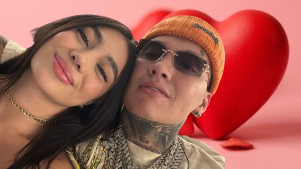 Blessd y su novia Manuela