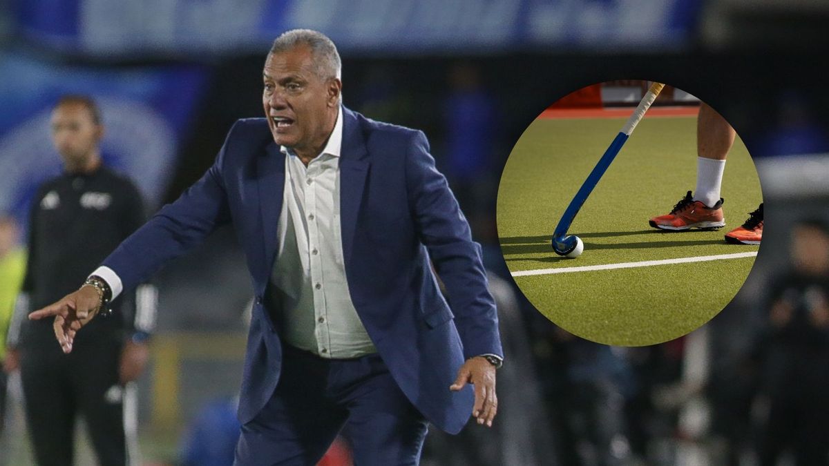 Hernán Torres dirigiendo un partido con Millonarios