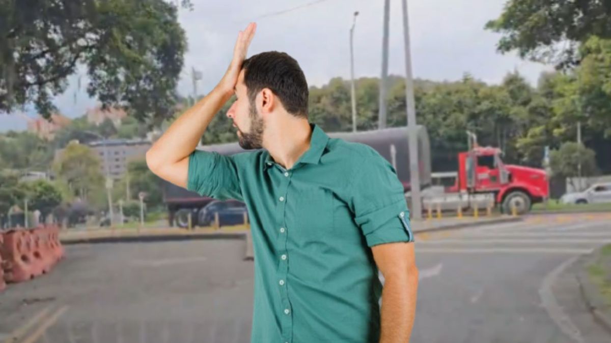 Avenida Boyacá - hombre cansado