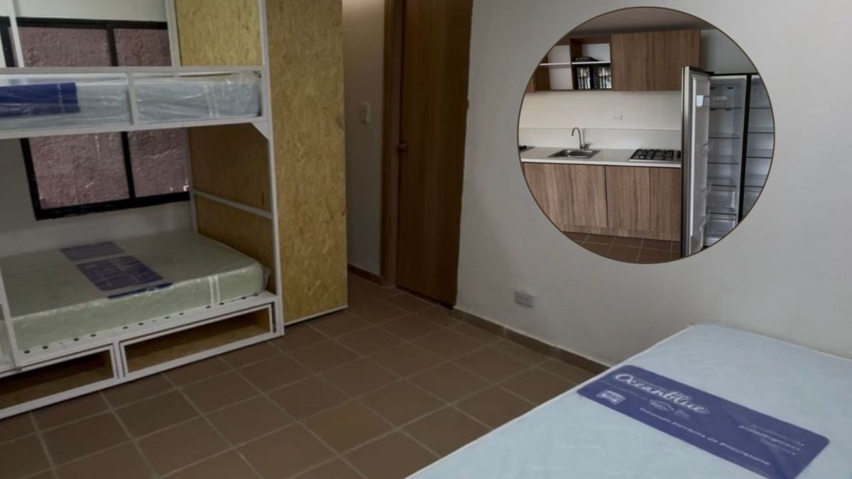 Una de las habitaciones de la Casa Amancay donde se hospedarán 29 mujeres