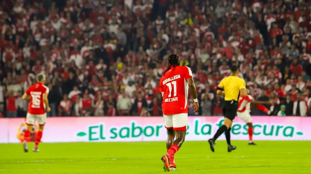 Hugo Rodallega, una de las grandes figuras del partido Santa Fe vs Junior