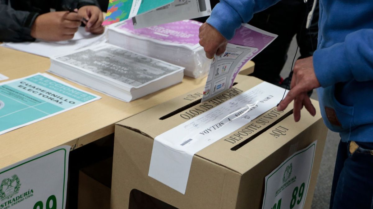 Ciudadano votando en una urna