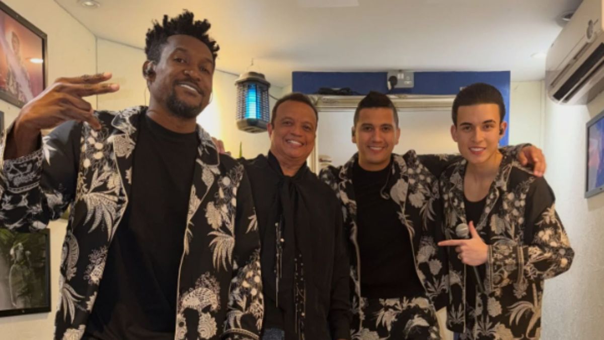 Músicos de la agrupación de Los Diablitos