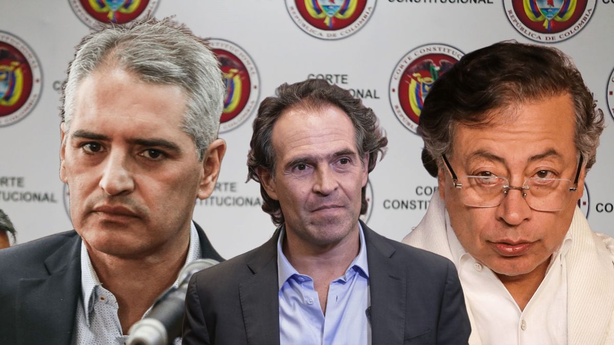 Tal como lo hizo el alcalde de Medellín, Federico Gutiérrez (centro), el gobernador de Antioquia recurre a la Corte Constitucional para frenar el decreto