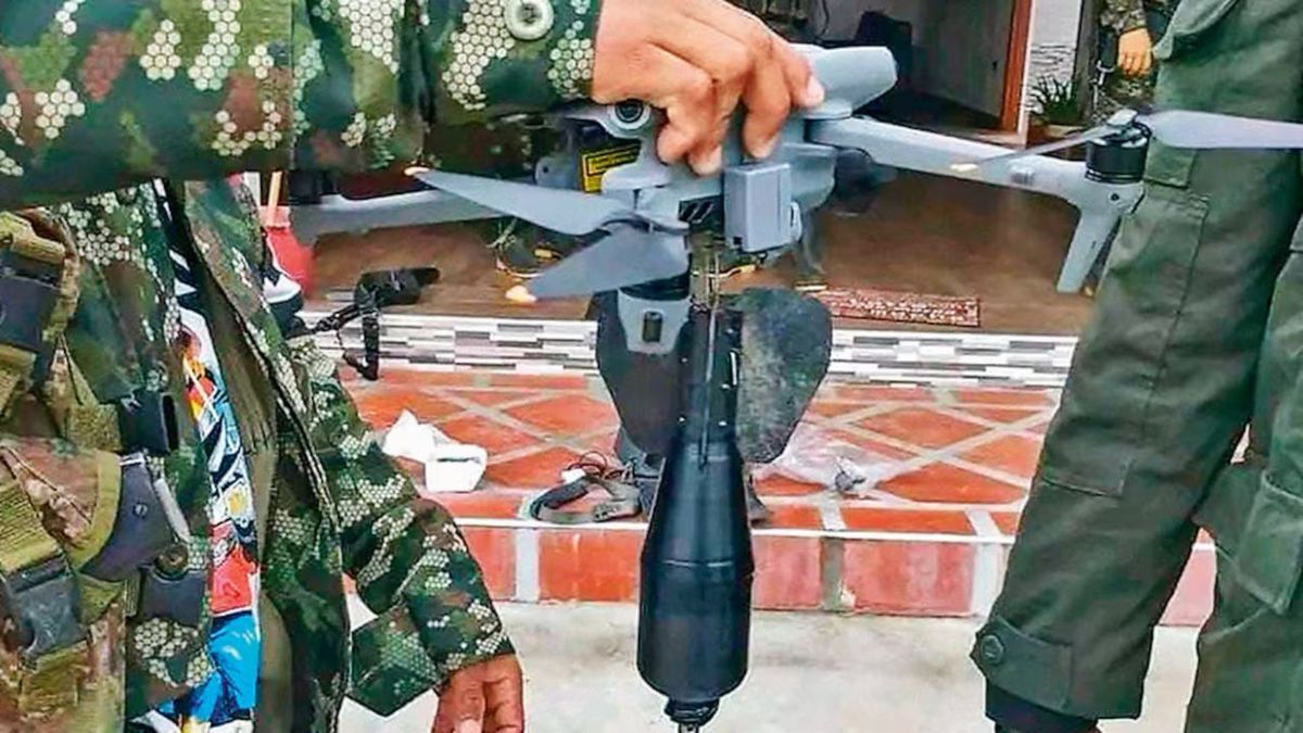 Drones explosivos de grupos criminales