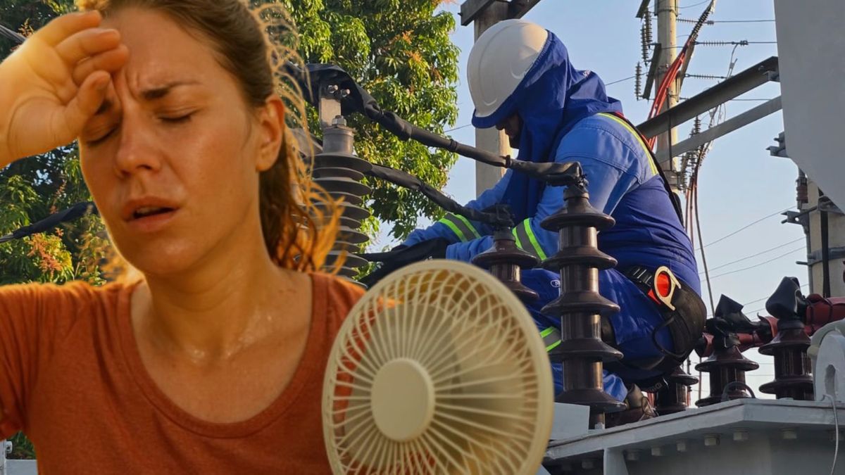 Trabajador de Air-e - mujer con calor