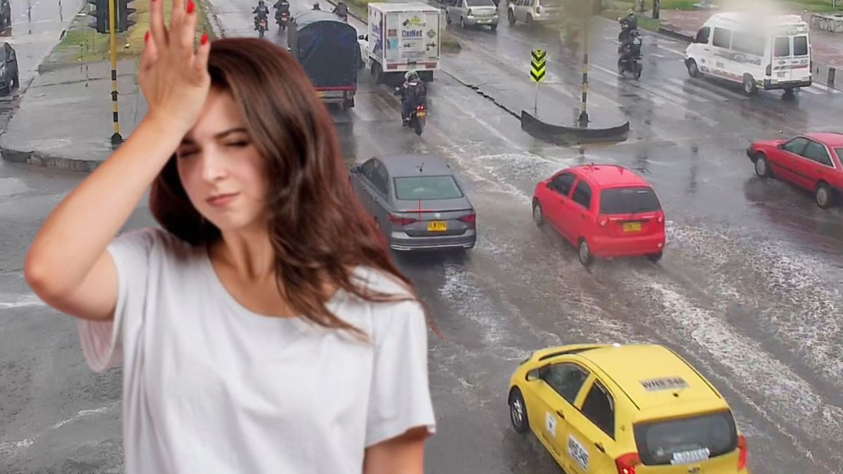 Trancones en Bogotá por lluvias