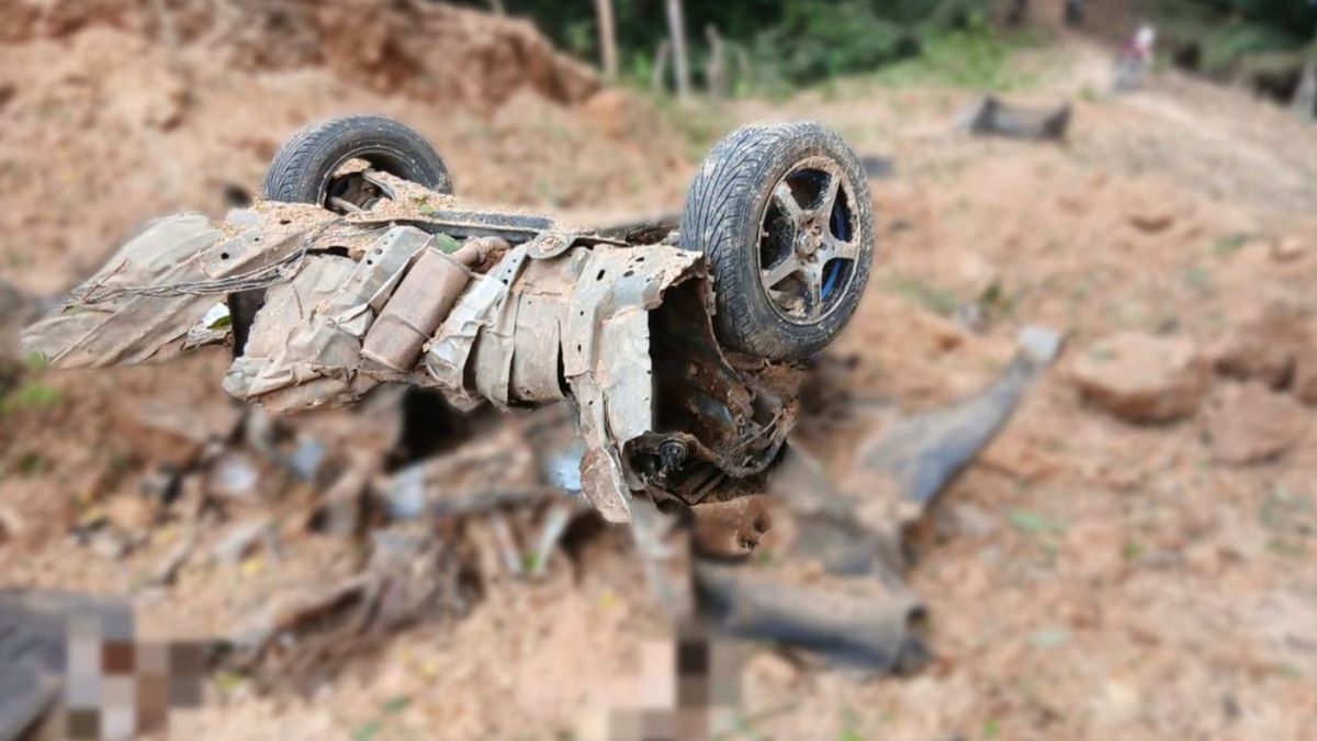 Foto del atentado terrorista en Pailitas, Cesar