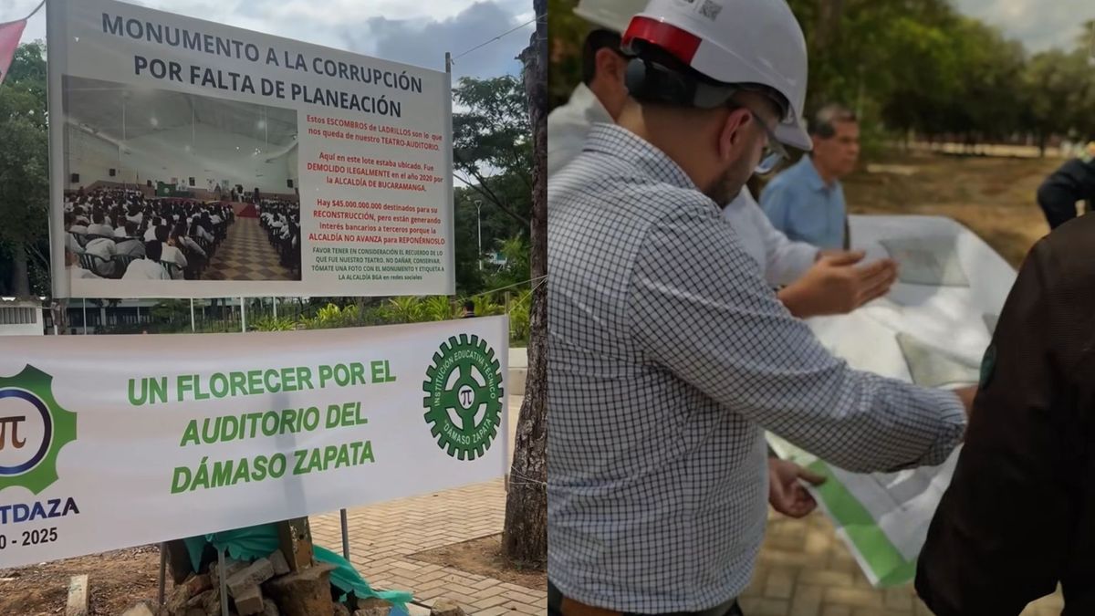 Obras en el Colegio Tecnológico de Bucaramanga