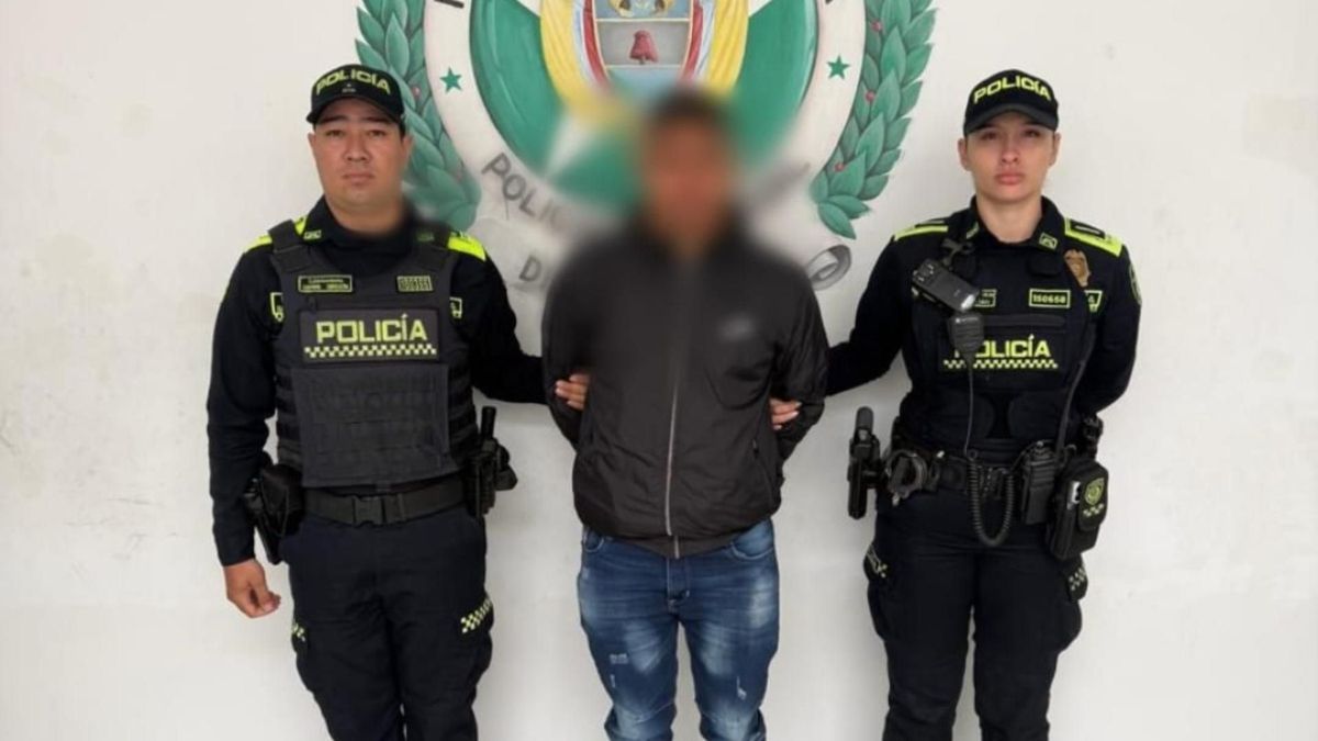 Captura de un hombre en Medellín
