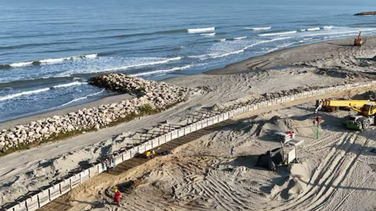 Construcción del Malecón del Mar