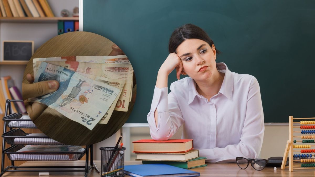 Profesora preocupada por el retraso en su pago, imagen de referencia