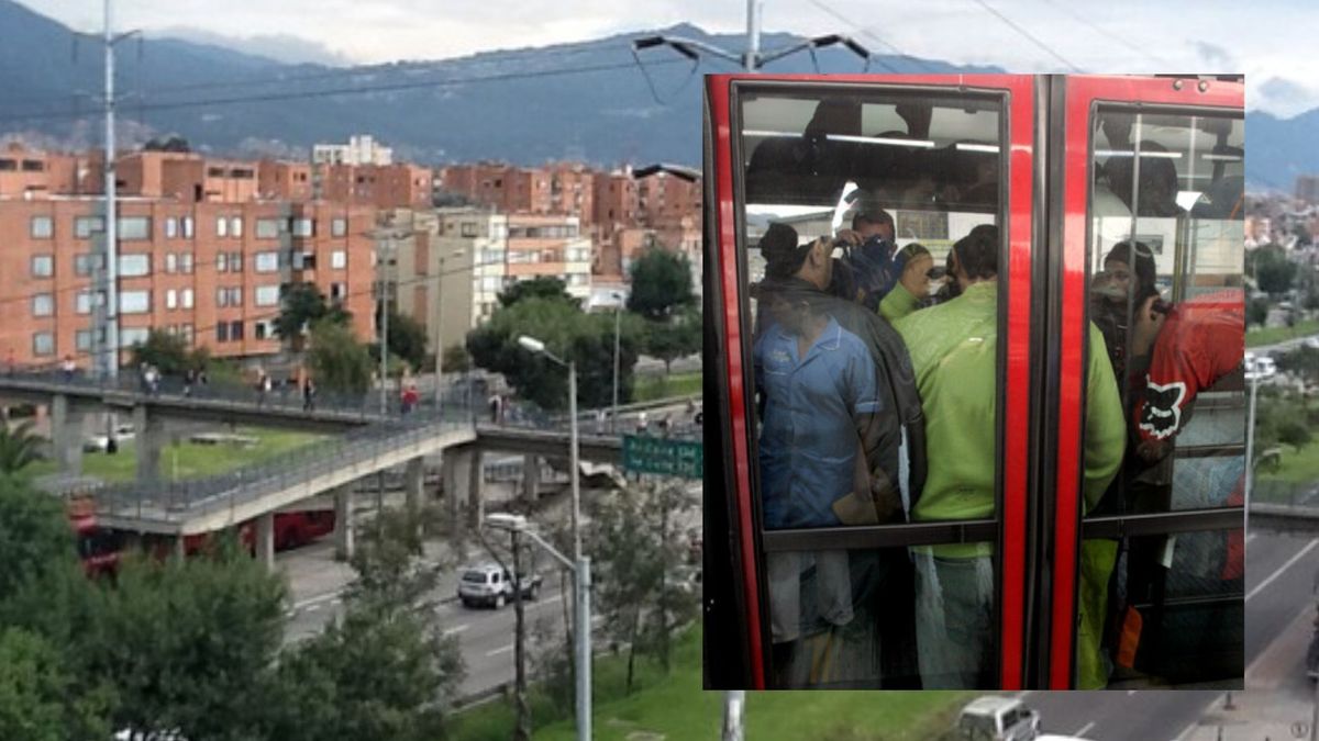 NQS colapsada inundaciones dejan a usuarios de TransMilenio con el agua hasta el cuello