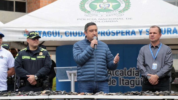 Alcaldía de Itagüí adelantó campaña para destruir armas
