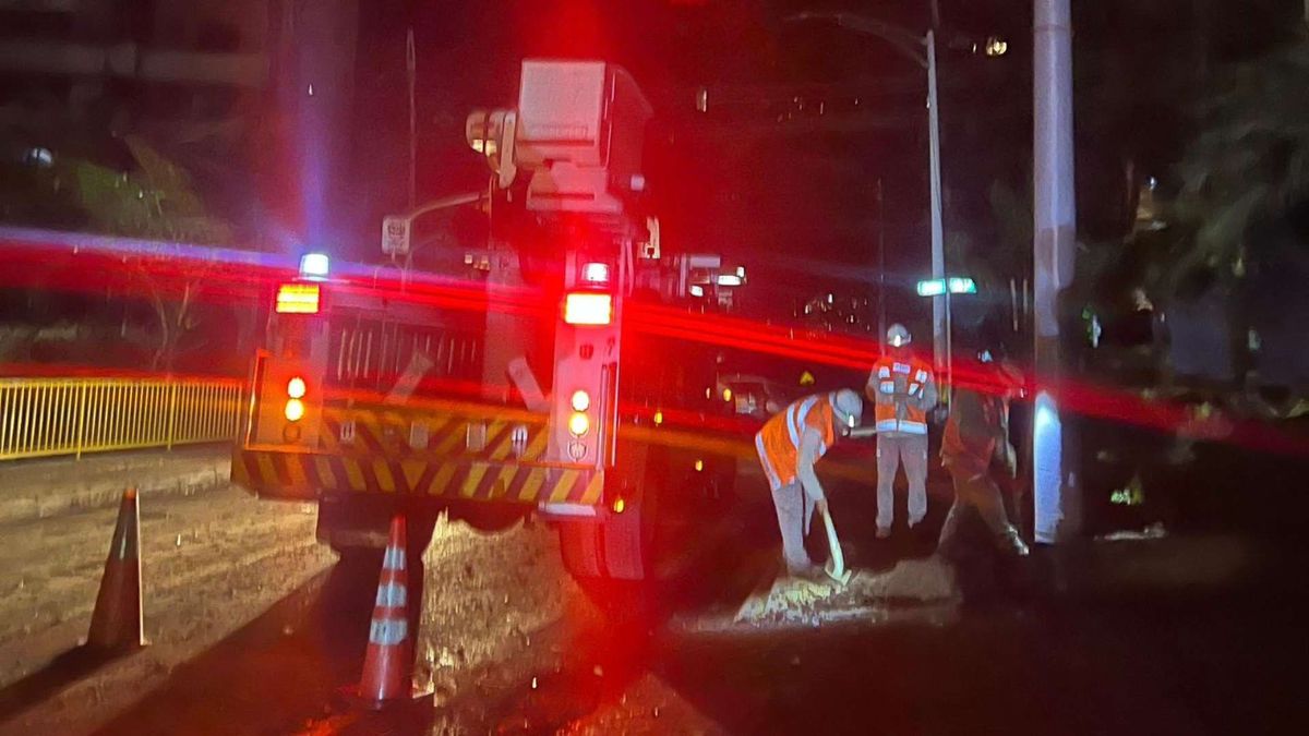 Sin luz y sin paso: aguacero golpeó fuerte a El Poblado