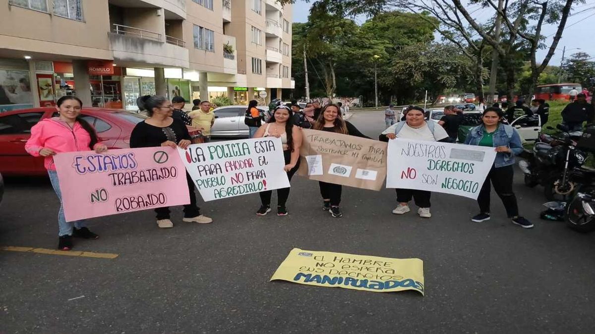 Marcha de conductores por apps llega a Ibagué, exigen trabajar sin miedo
