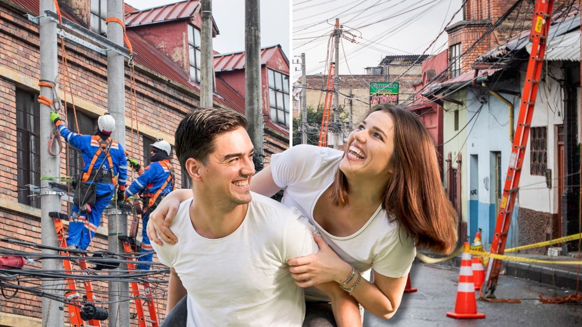 Barrio de Bogotá estrena red eléctrica y mejora el servicio de luz