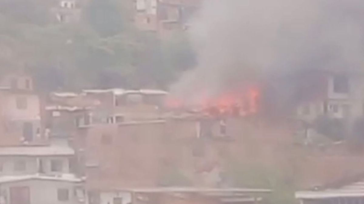 Incendio en Medellín