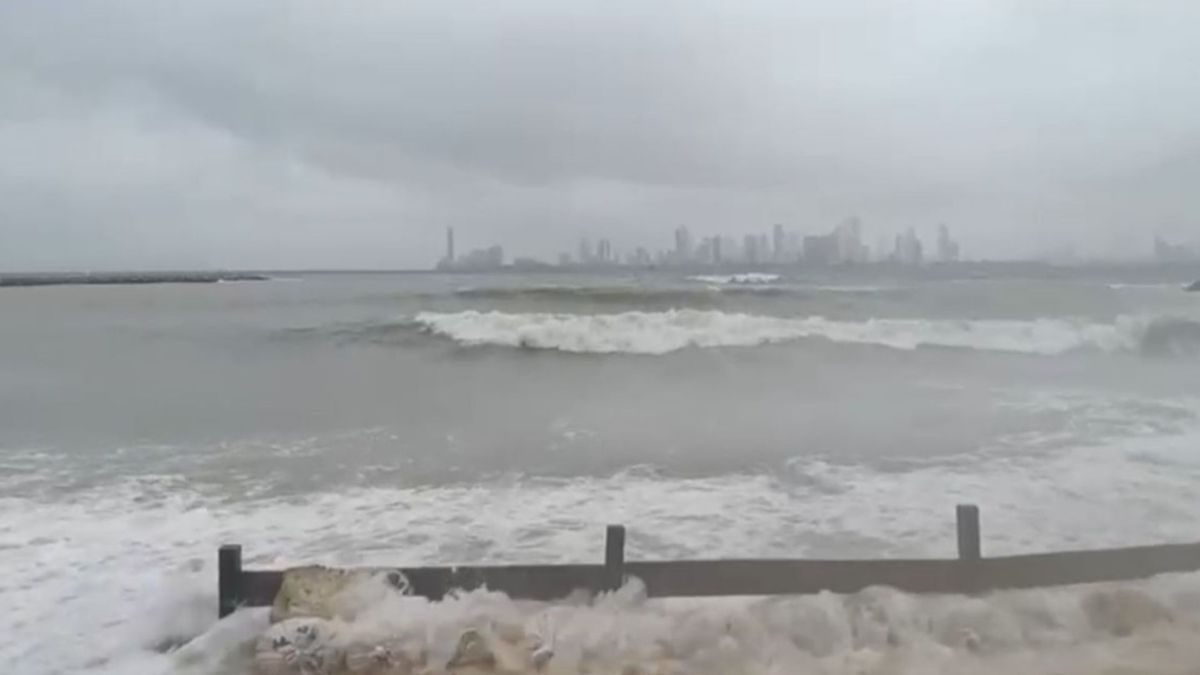 Mar de leva en Cartagena