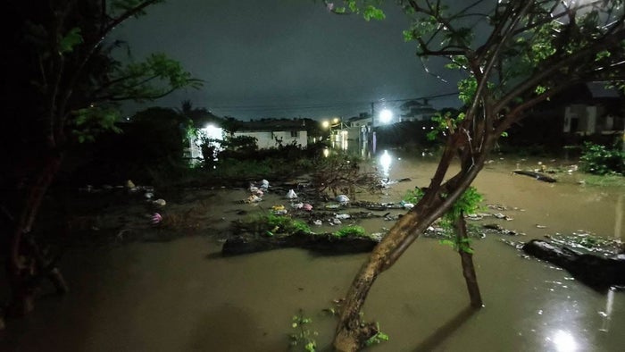 Lluvias intensas han caído en Riohacha.