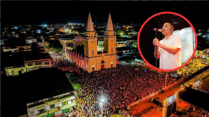 Serenata a la Virgen de la Candelaria con presentación de Pipe Peláez en Magangué, Bolívar