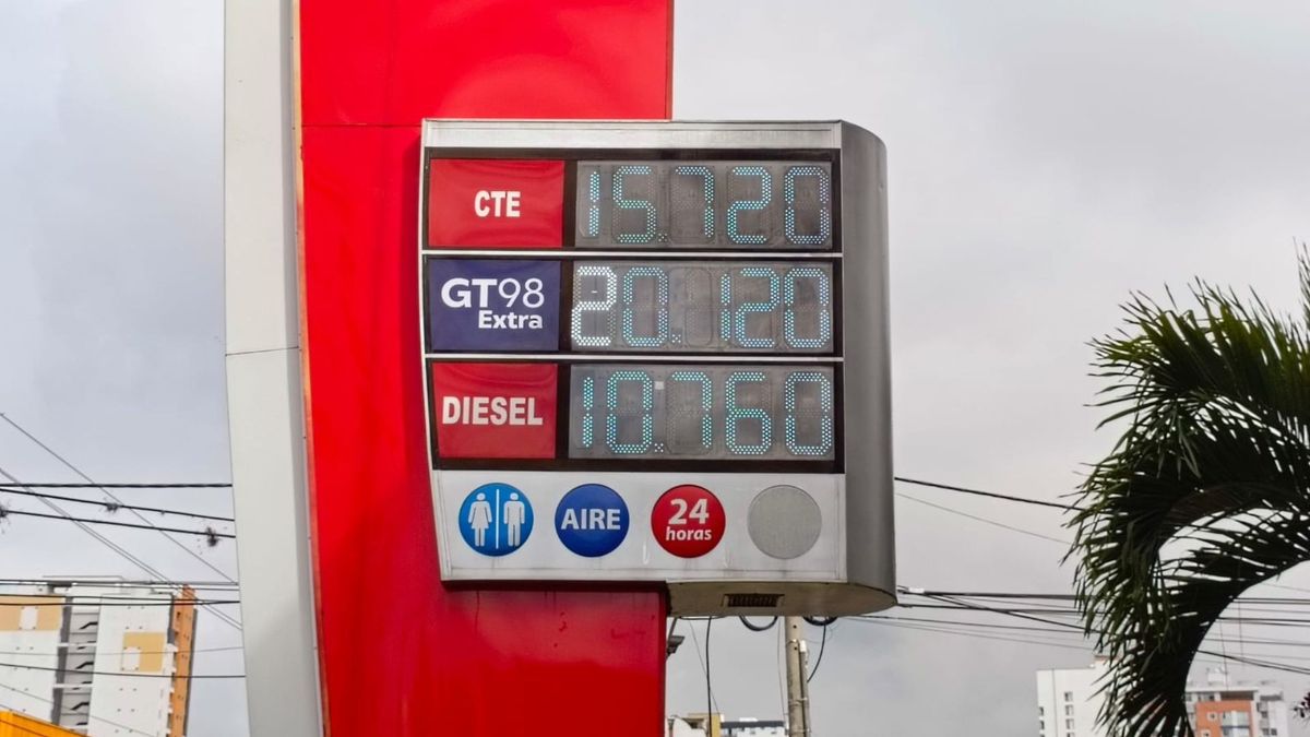 Precio de la gasolina en Bucaramanga (febrero 2026)