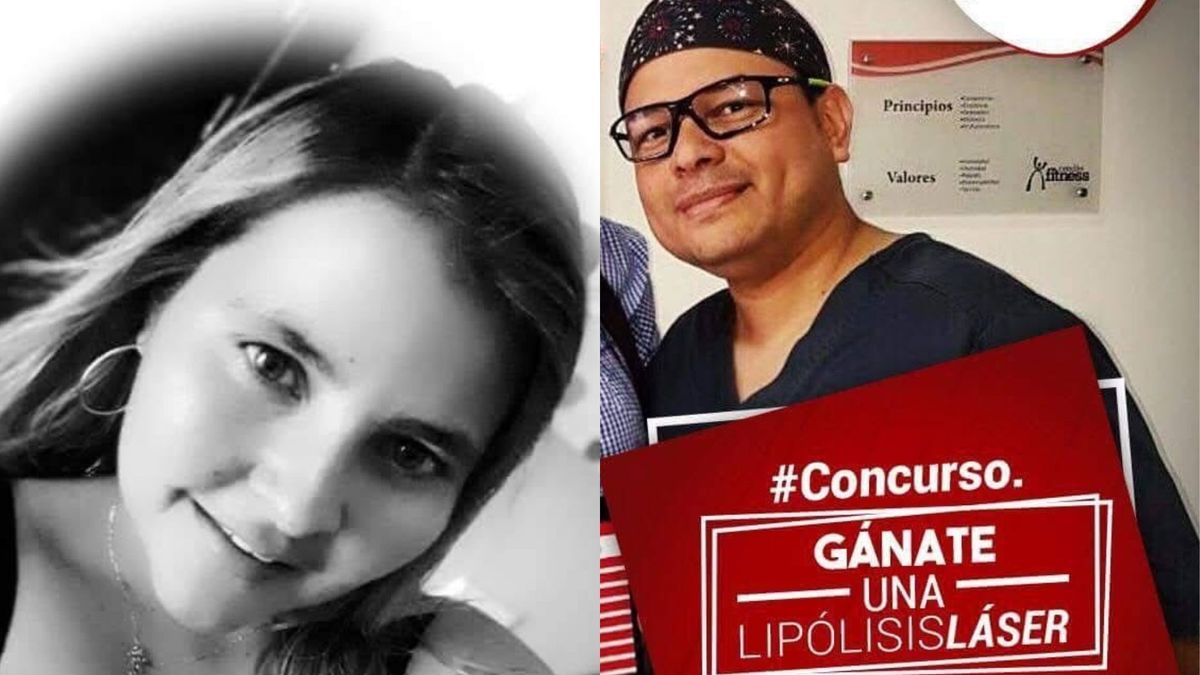 Luz Dary Silva y el médico Gabriel Agámez Moreno