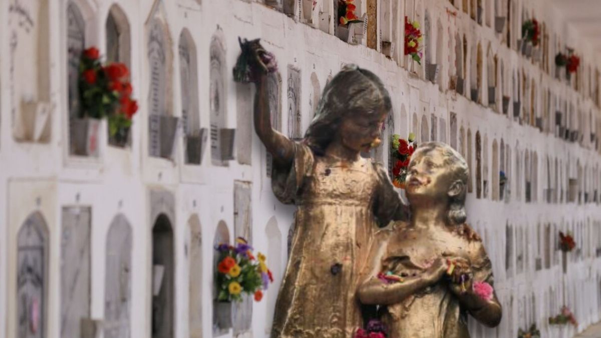 Las hermanitas Bodmer en el cementerio central