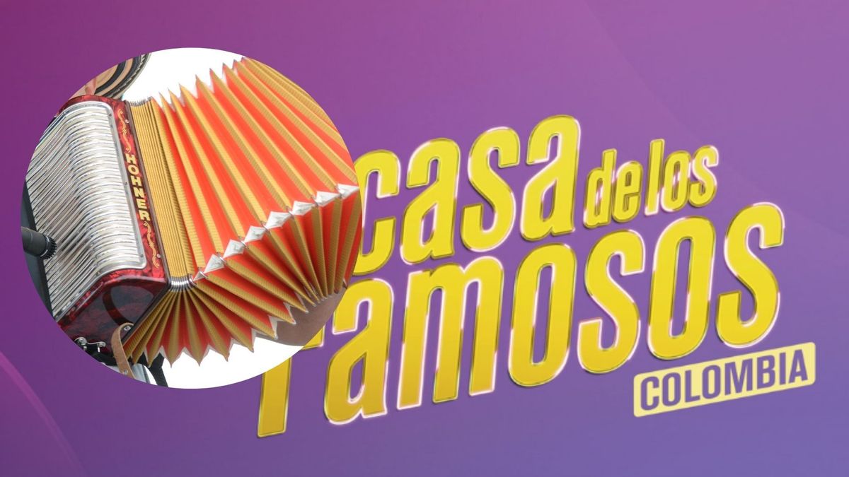 Logo de La casa de los famosos Colombia (fondo) -acordeón