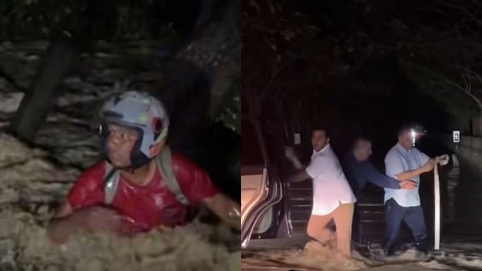 Rescate de motociclista en Córdoba