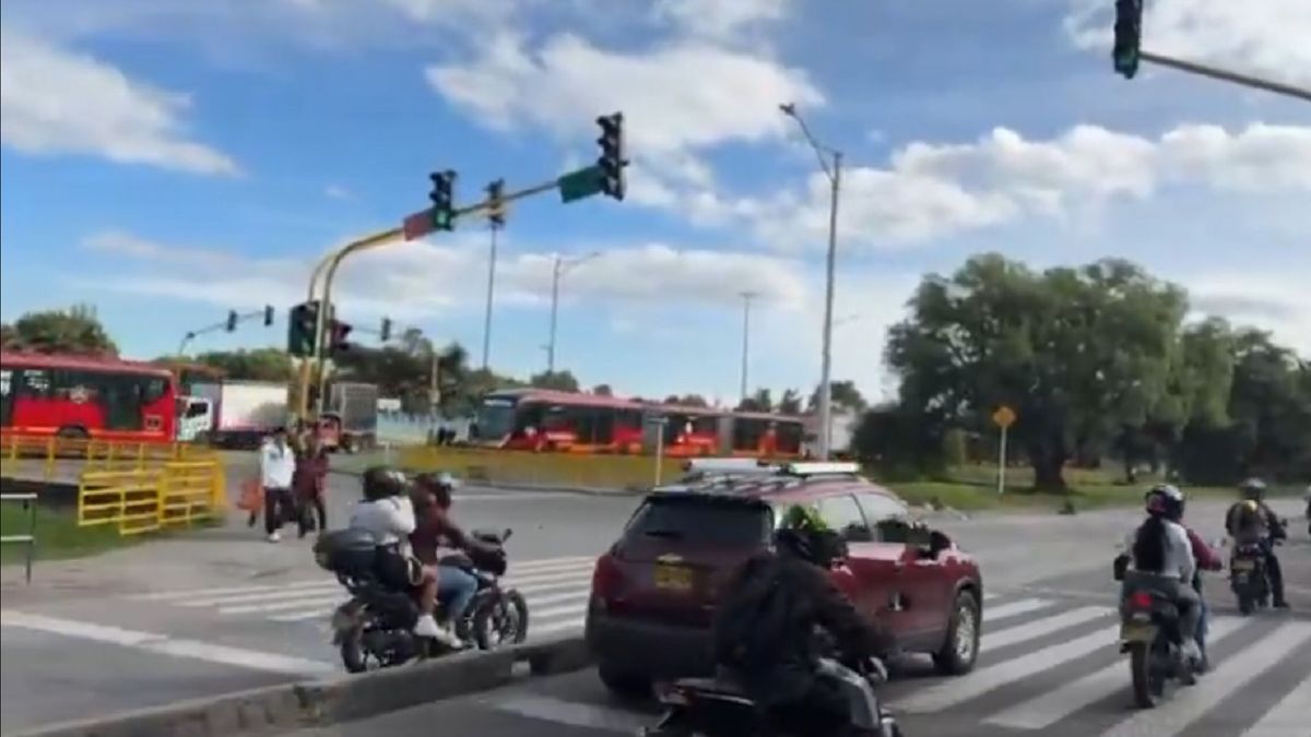 Falla semafórica en Bogotá