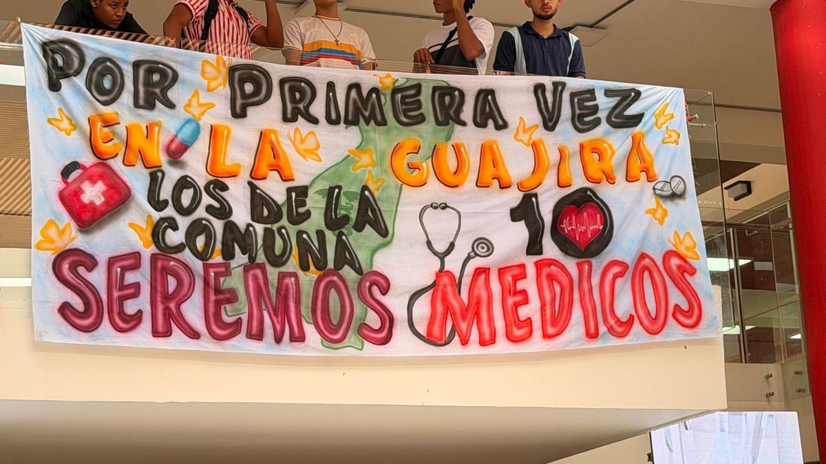 Estudiantes de la Universidad de La Guajira.