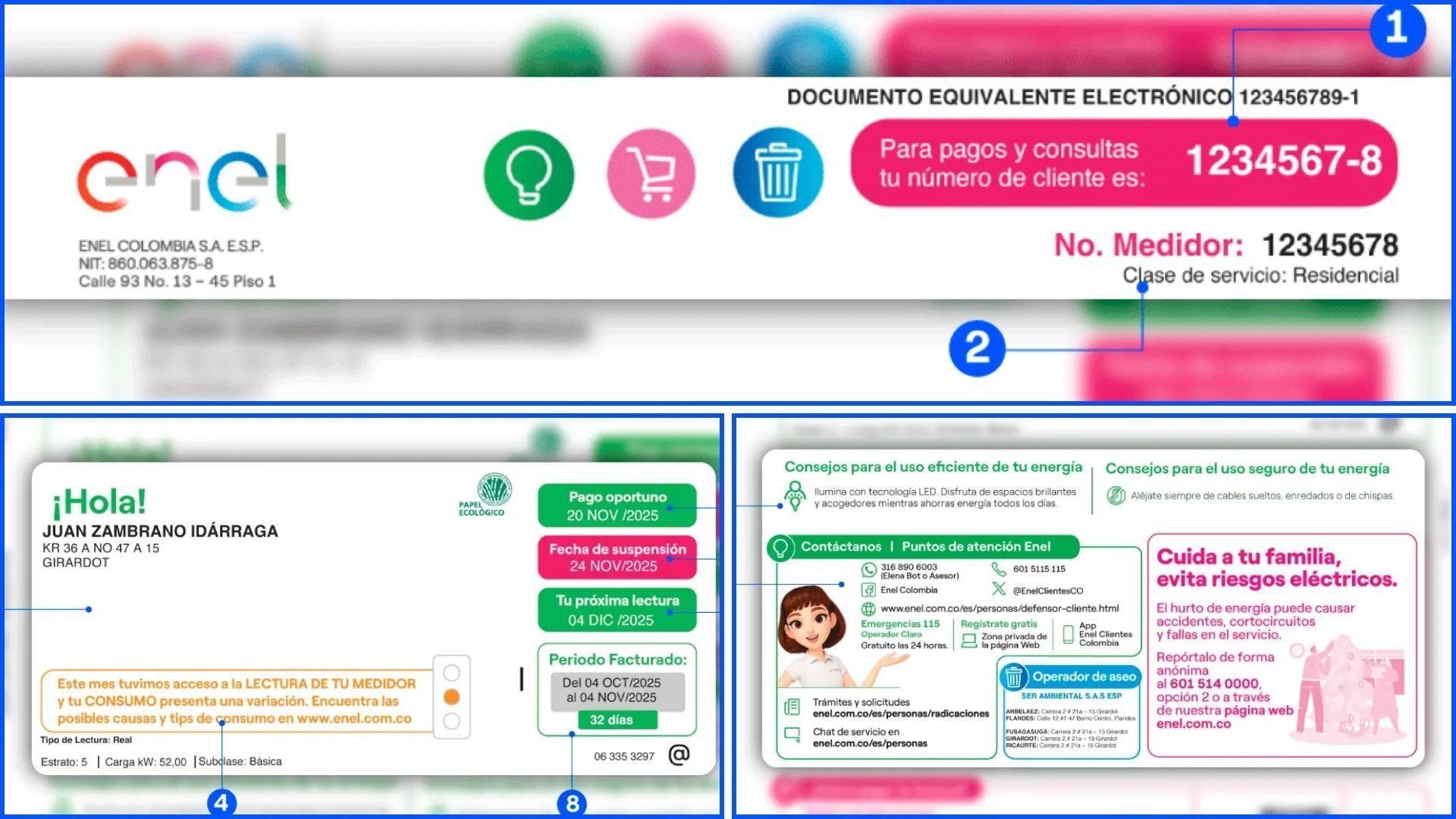 Nueva factura de la luz 2026: revise los cambios que trae Enel y no se confunda.