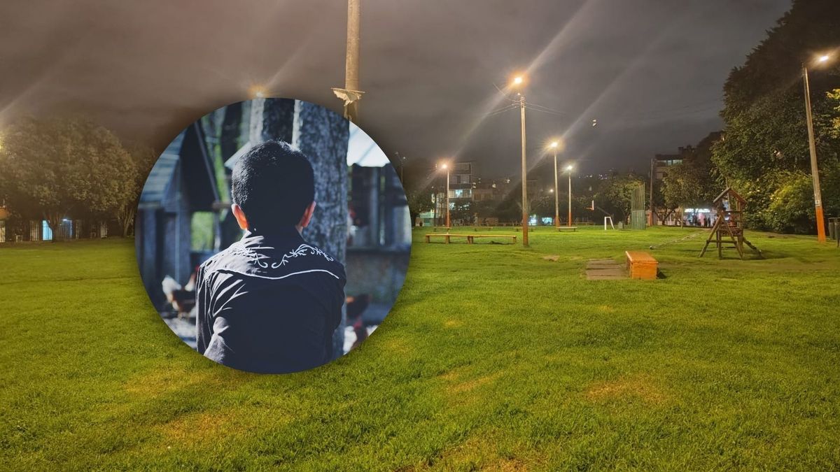 Menor abandonado en un parque público, imagen ilustrativa