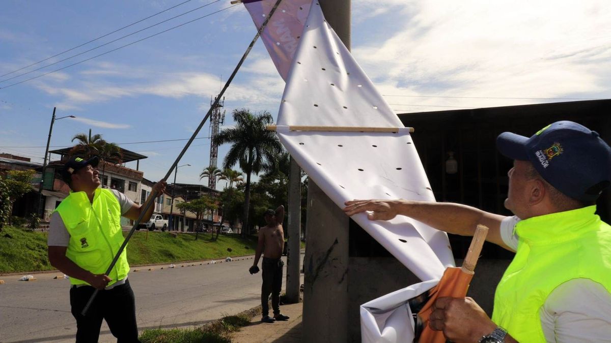 Ibagué refuerza controles y desmonta avisos políticos ilegales