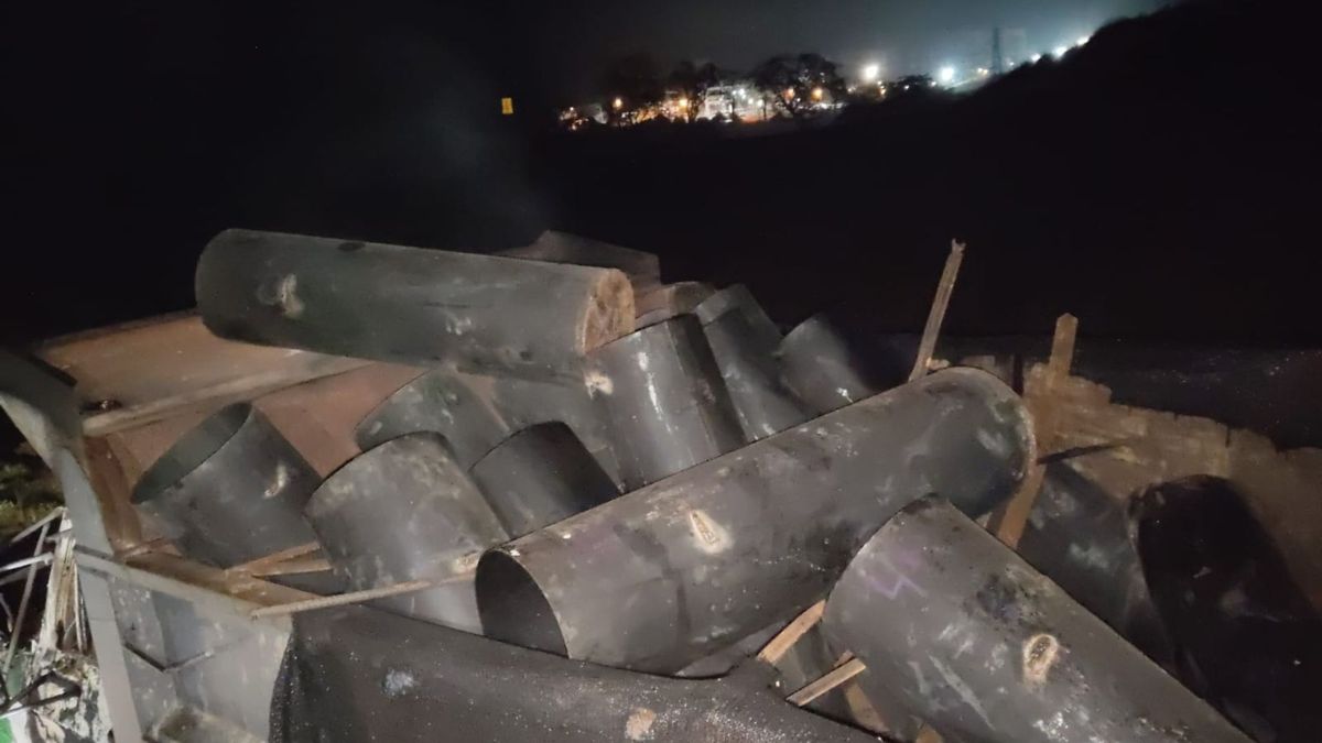 Camión improvisado como rampas de lanzamiento de explosivos en el Catatumbo