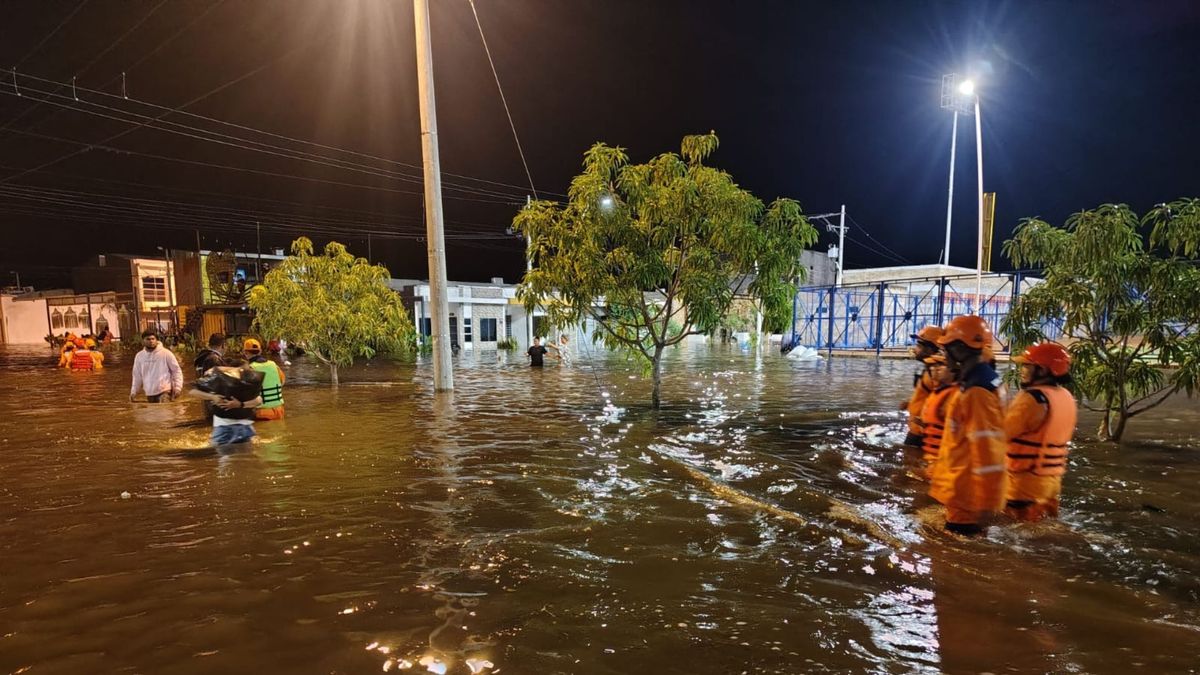 Inundaciones en barrio Vallejo, Córdoba