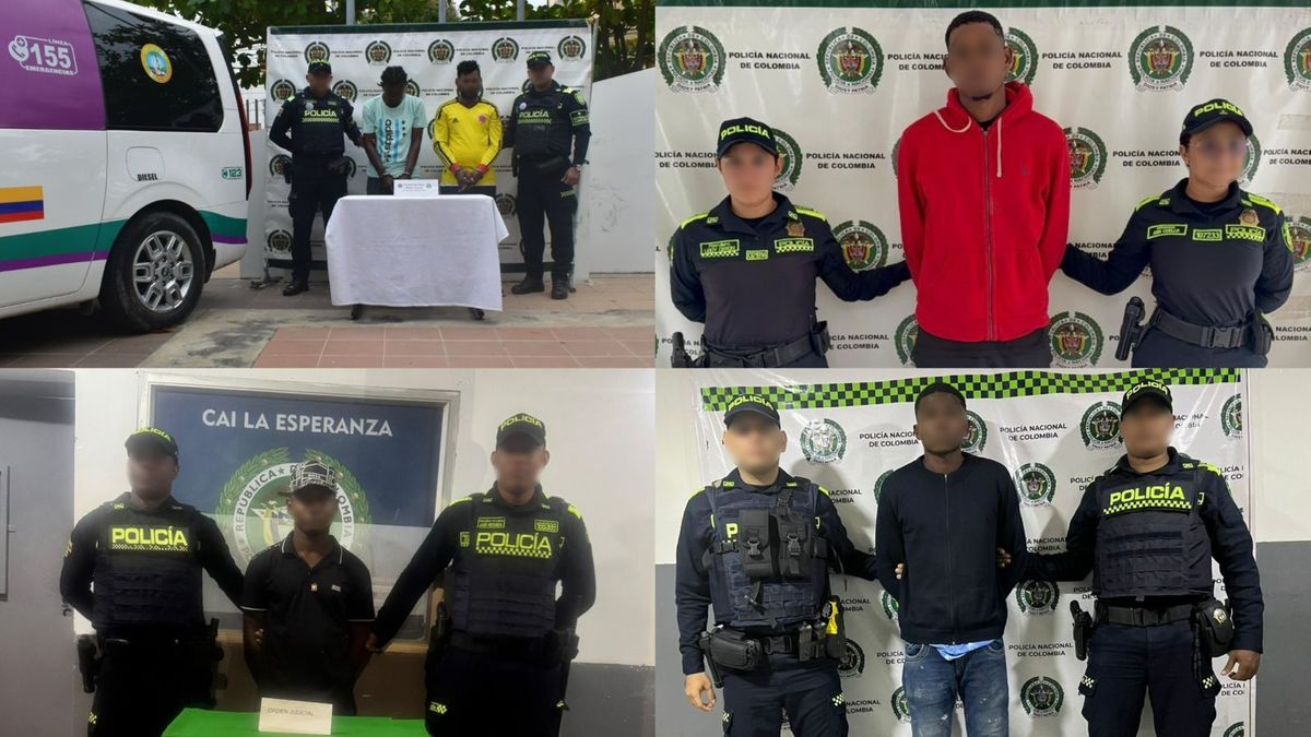 Cinco hombres capturados en Cartagena