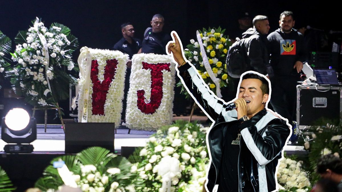 Yeison Jiménez y los arreglos florales que le llevaron a su homenaje